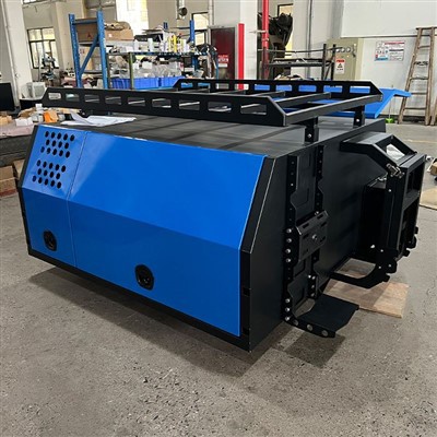 Kettős fülkés alumínium előtető